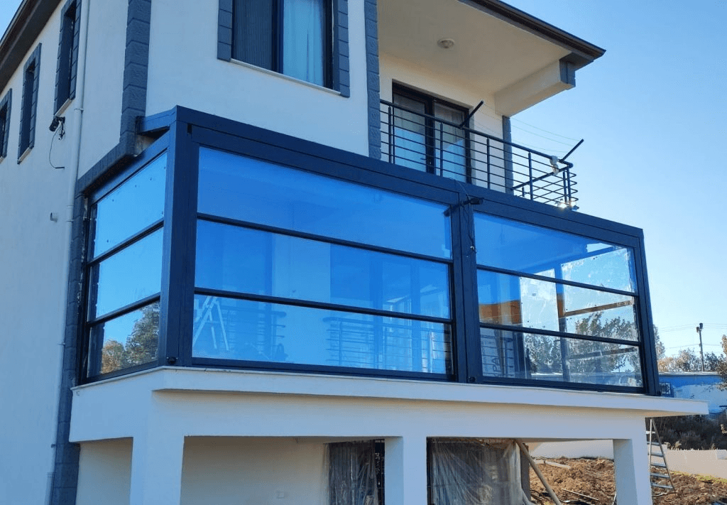 SONRA — giyotin cam balkon montajı sonrası