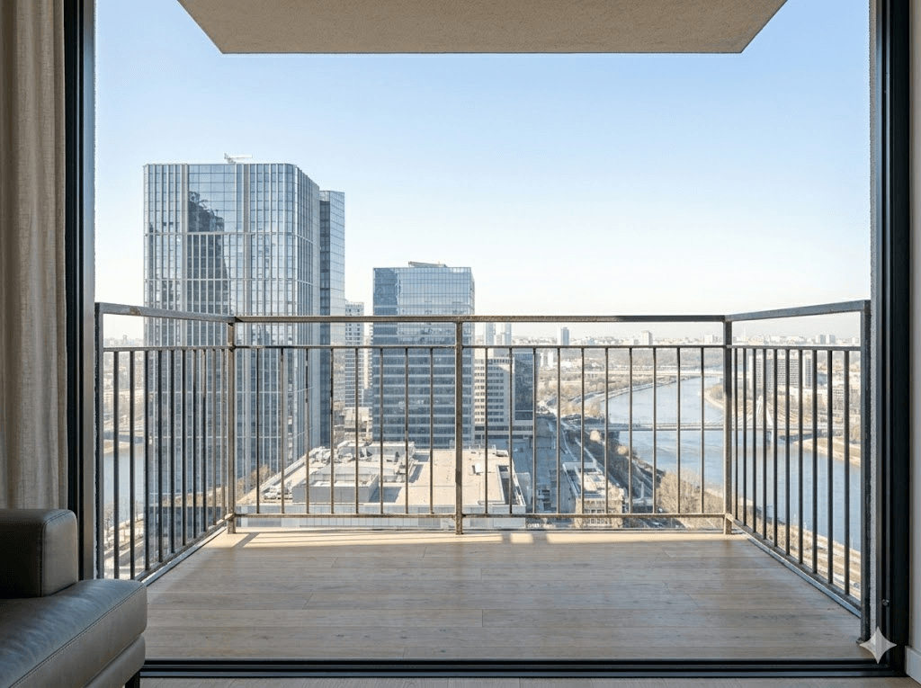 ÖNCE — cam balkon montajı öncesi açık balkon